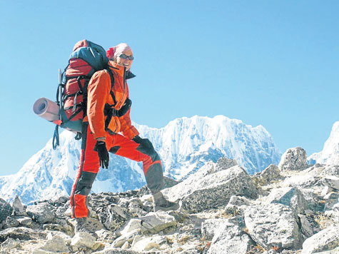 Seit 8. April unterwegs auf den Everest: Billi Bierling (41), Fremdsprachenkorrespondentin, Bergsteigerin und Journalistin aus Partenkirchen