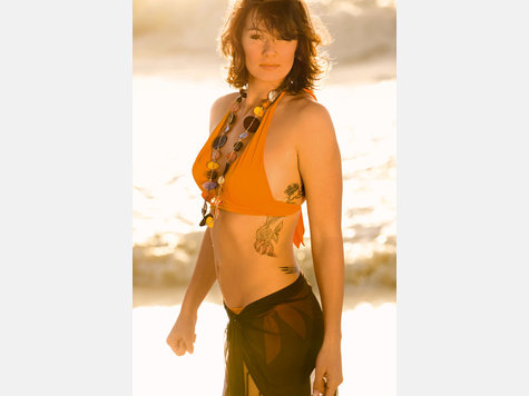 Franziska van Almsick im Bikini, Bademodenkollektion von C&A