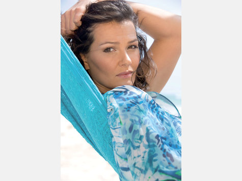 Franziska van Almsick im Bikini, Bademodenkollektion von C&A