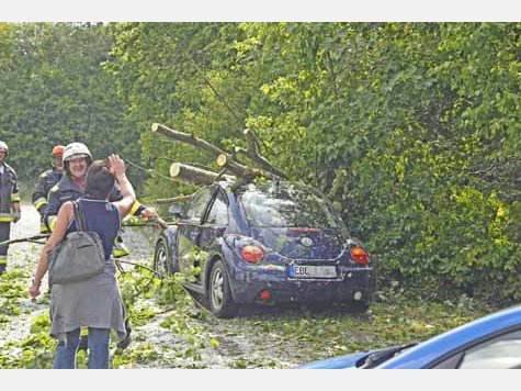Unwetter und Hagel im Kreis Ebersberg