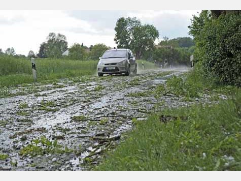 Unwetter und Hagel im Kreis Ebersberg