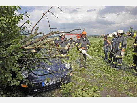 Unwetter und Hagel im Kreis Ebersberg