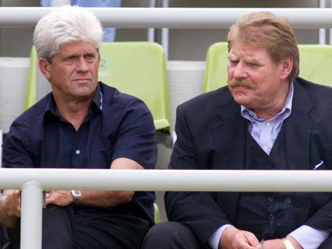 Werner Lorant (l.) und Karl-Heinz Wildmoser waren eine Zeit lang verstritten