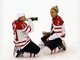 Diesen Jubel der kanadischen Eishockey-Olympiasiegerinnen will das IOC &uuml;berpr&uuml;fen lassen