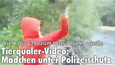T ierquäler-Video: Mädchen unter Polizeischutz