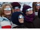 Partielle Sonnenfinsternis hinter Wolken