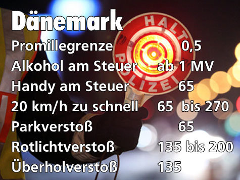 Das kosten Verkehrss&uuml;nden im Ausland
