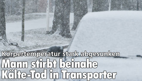 58-Jähriger übernachtet in Transporter und erfriert beinahe