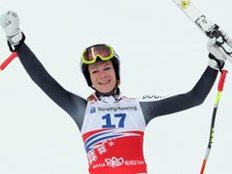 Maria Höfl-Riesch besiegt bei Weltcup-Premiere Vonn auf Piste in Sotschi