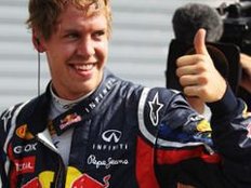 Erste Bestzeit für Vettel