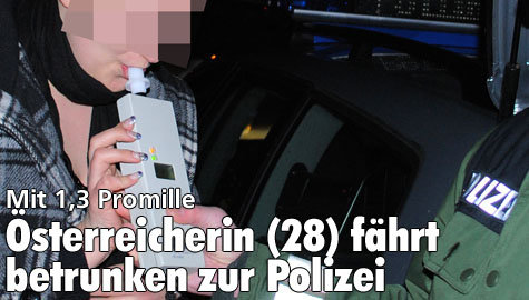Österreicherin fährt betrunken zur Polizei