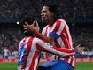Falcao (r.) im Trikot von Atletico Madrid