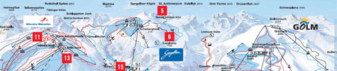 Pistenplan von Montafon