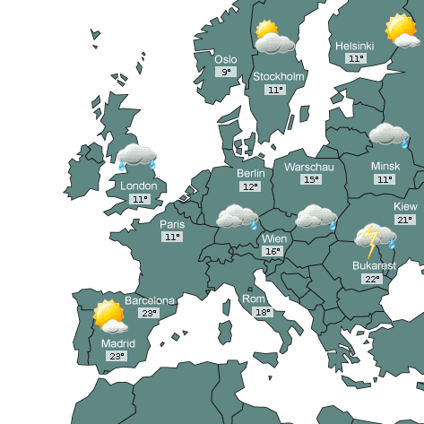 Wetterkarte Europa Wetterkarte Europa