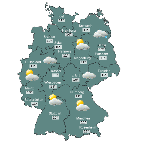Wetterkarte Deutschland